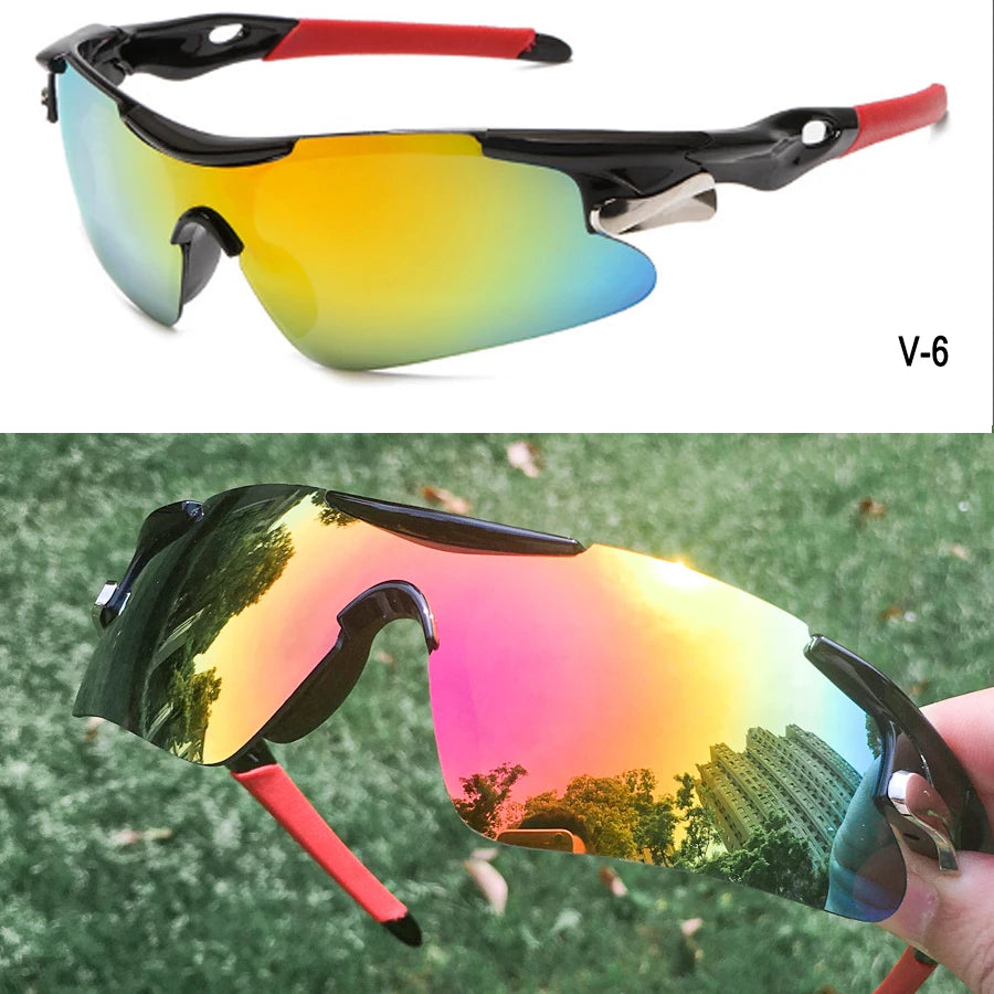 2025 Outdoor Sport Cycling Sunglasses UV400 Mountain Bike Bicycle Glasses Men Women Hiking Running Windproof