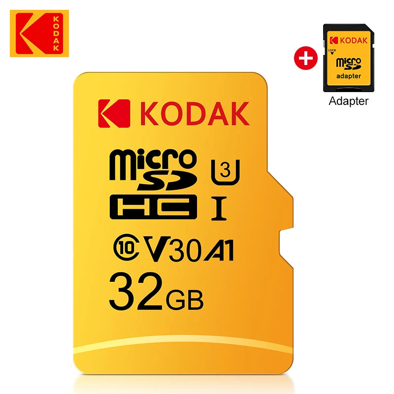 Original KODAK 256GB Memory Card 128GB U3 4K Micro SD Card 64GB 32GB A1 SDHC Microsd UHS-I C10 TF Trans Flash Microsd