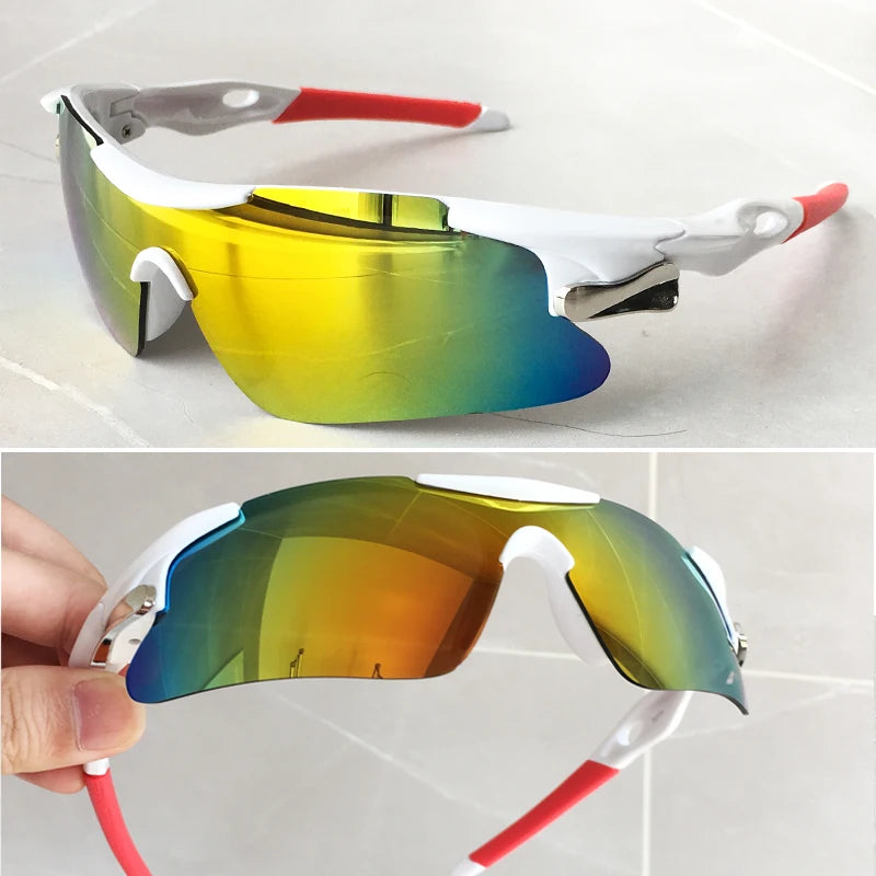 2025 Outdoor Sport Cycling Sunglasses UV400 Mountain Bike Bicycle Glasses Men Women Hiking Running Windproof