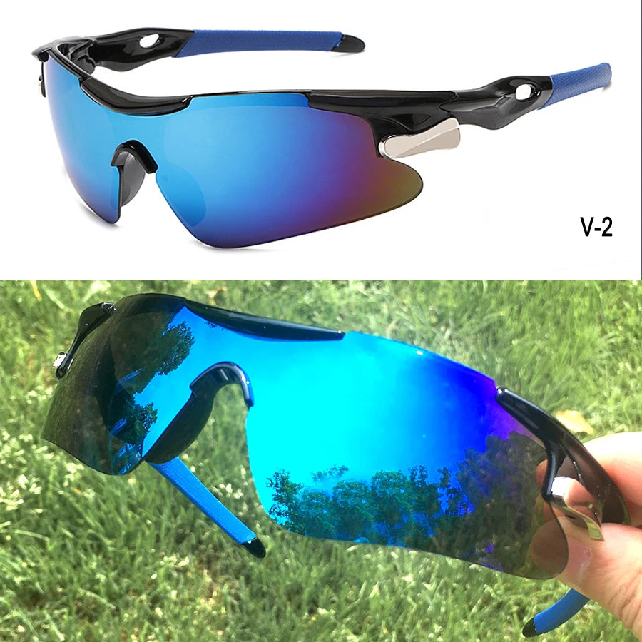 2025 Outdoor Sport Cycling Sunglasses UV400 Mountain Bike Bicycle Glasses Men Women Hiking Running Windproof