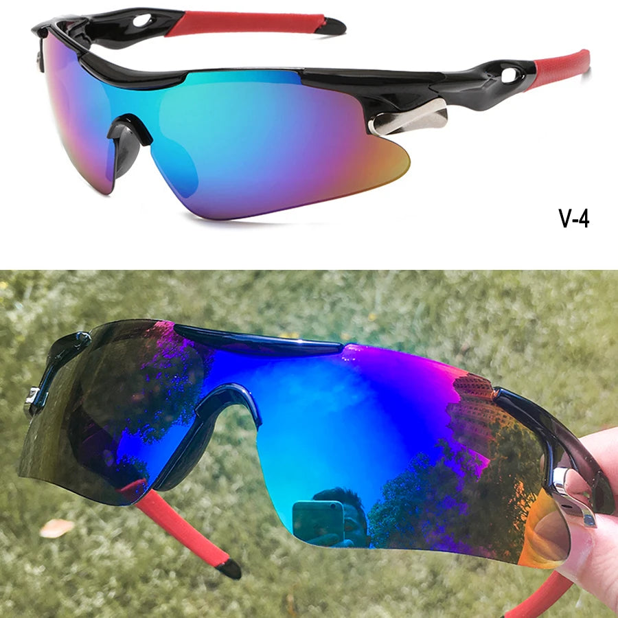 2025 Outdoor Sport Cycling Sunglasses UV400 Mountain Bike Bicycle Glasses Men Women Hiking Running Windproof
