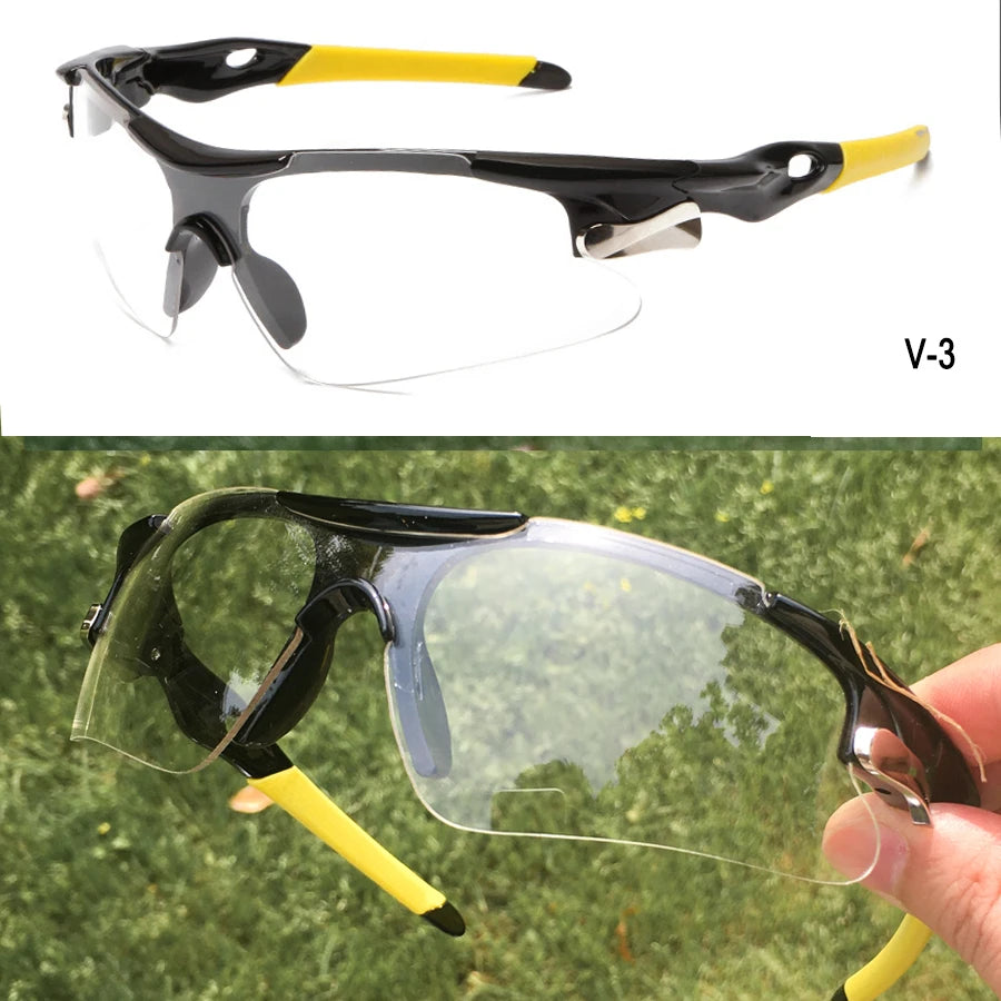 2025 Outdoor Sport Cycling Sunglasses UV400 Mountain Bike Bicycle Glasses Men Women Hiking Running Windproof