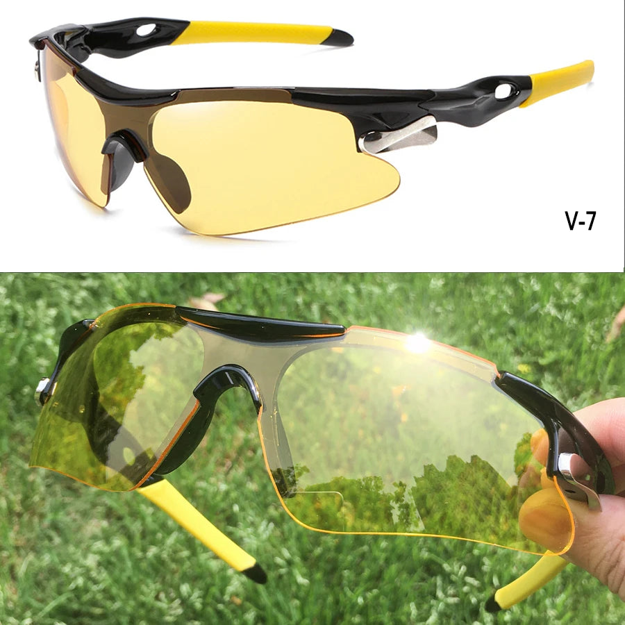 2025 Outdoor Sport Cycling Sunglasses UV400 Mountain Bike Bicycle Glasses Men Women Hiking Running Windproof