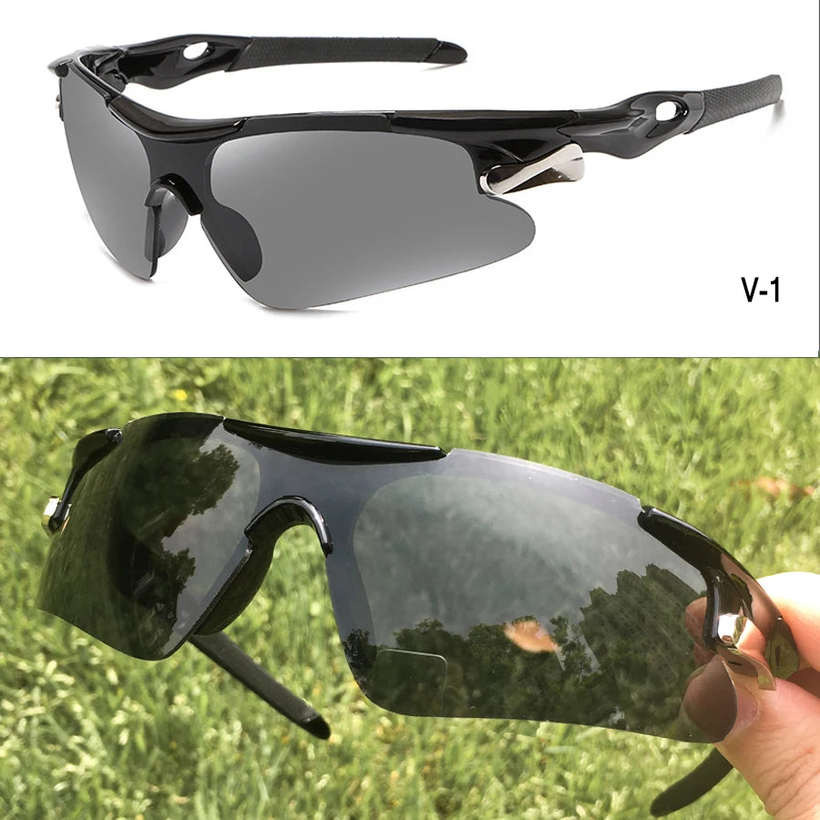 2025 Outdoor Sport Cycling Sunglasses UV400 Mountain Bike Bicycle Glasses Men Women Hiking Running Windproof