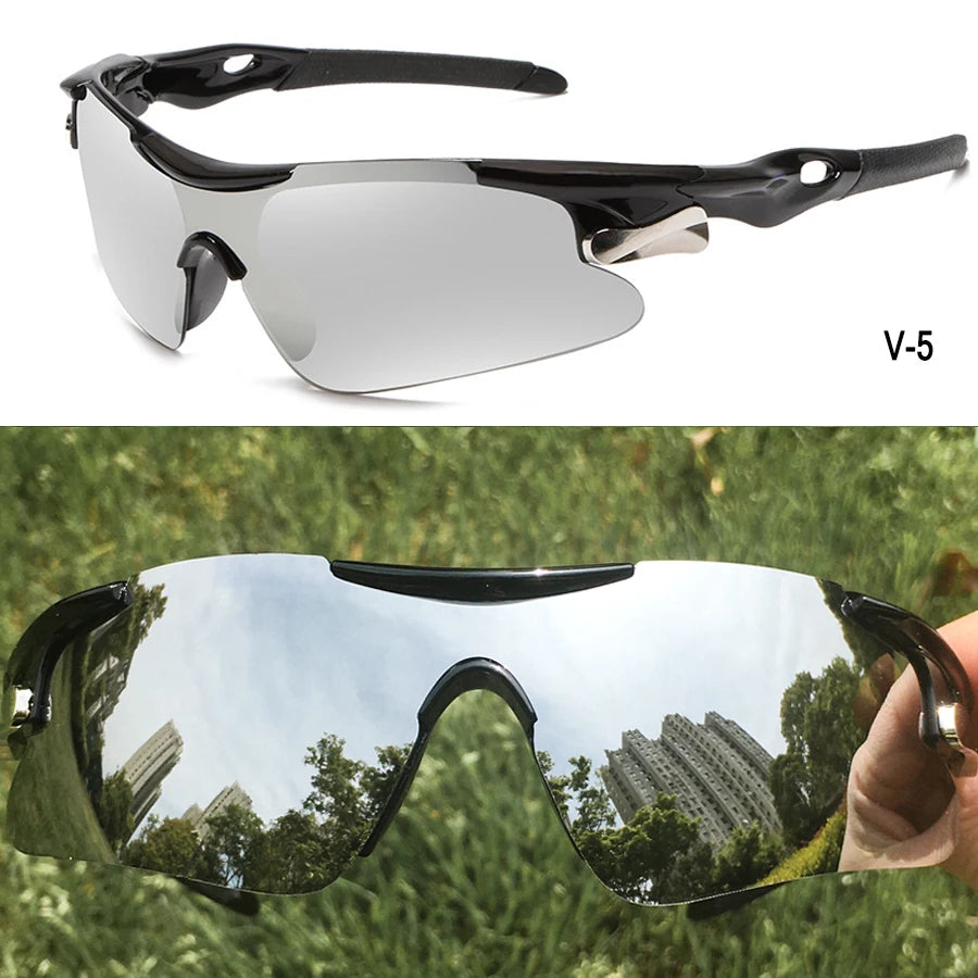 2025 Outdoor Sport Cycling Sunglasses UV400 Mountain Bike Bicycle Glasses Men Women Hiking Running Windproof