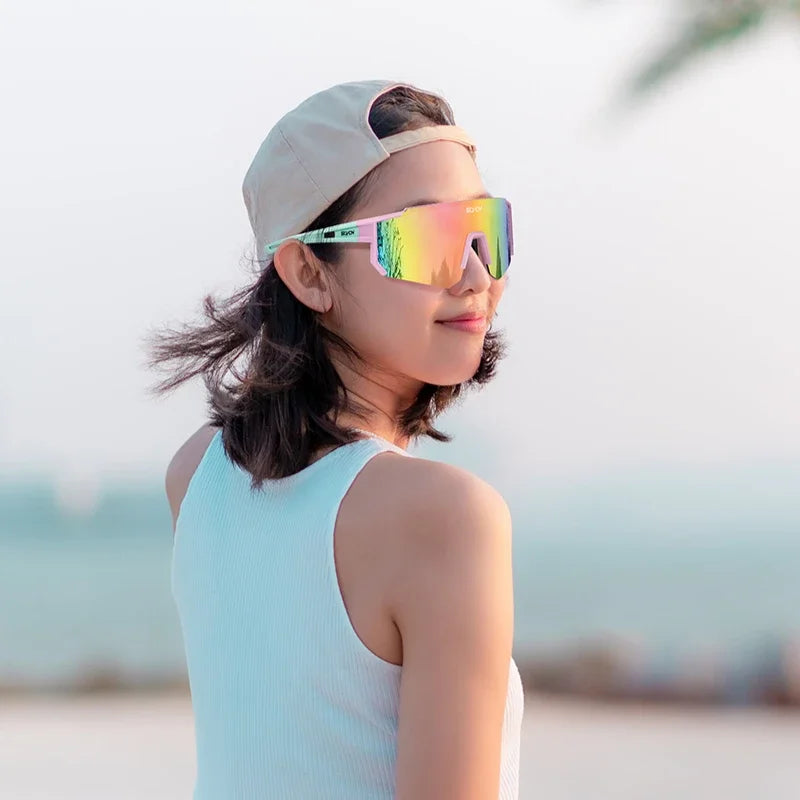 SCVCN New Outdoor Cycling Sunglasses Men Women MTB Driving Bike Glasses Sports Climbing Protective Glasses Bicycle UV400 Goggles